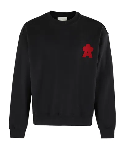 A Paper Kid Long Sleeve Sweatshirt In Black