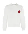 A Paper Kid Long Sleeve Sweatshirt In White