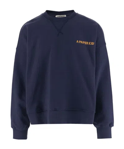 A PAPER KID LOGO-PRINT SWEATSHIRT
