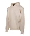 A Paper Kid Logo-embroidered Hoodie In Nude