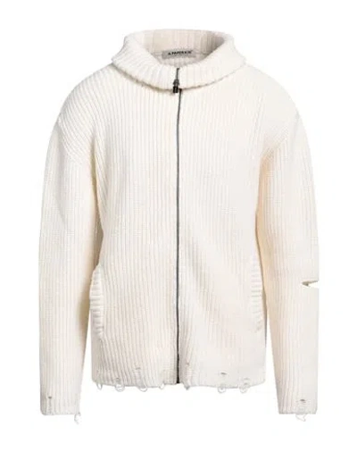 A Paper Kid Man Cardigan Ivory Size M Merino Wool, Cashmere In White