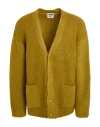 A Paper Kid Man Cardigan Mustard Size L Polyacrylic, Mohair Wool, Polyamide In Multi