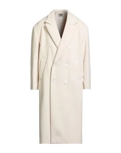 A Paper Kid Man Coat Cream Size 36 Polyester, Viscose In White