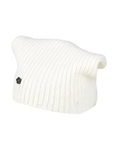 A Paper Kid Man Hat Cream Size Onesize Merino Wool, Cashmere In White