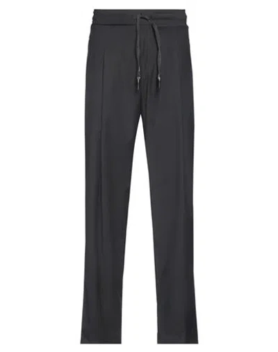 A Paper Kid Man Pants Black Size L Polyester, Viscose, Elastane