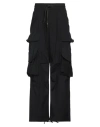 A Paper Kid Man Pants Black Size S Polyester, Viscose, Elastane