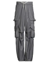 A Paper Kid Man Pants Grey Size M Polyester, Viscose, Elastane In Gray