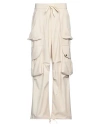 A Paper Kid Man Pants Sand Size M Polyester, Viscose, Elastane