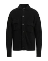 A Paper Kid Man Shirt Black Size Xl Polyacrylic, Polyamide, Wool, Viscose In Black