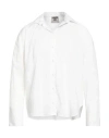 A Paper Kid Man Shirt Cream Size L Cotton, Polyamide, Elastane In White