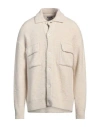 A Paper Kid Man Shirt Cream Size M Polyacrylic, Polyamide, Wool, Viscose In Neutral