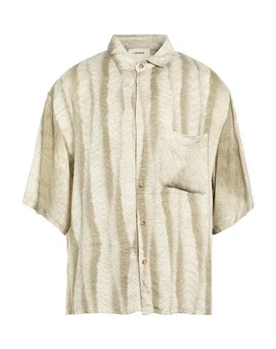 A Paper Kid Man Shirt Ivory Size 40 Viscose In Multi