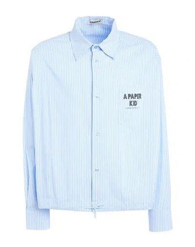 A Paper Kid Man Shirt Sky Blue Size Xl Cotton