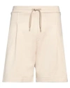 A Paper Kid Man Shorts & Bermuda Shorts Beige Size L Cotton In Neutral