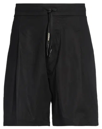 A Paper Kid Man Shorts & Bermuda Shorts Black Size S Cotton