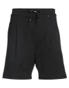 A Paper Kid Logo-patch Cotton Track Shorts In Black