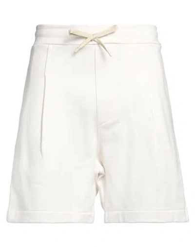A Paper Kid Man Shorts & Bermuda Shorts Cream Size Xl Cotton In White