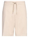 A Paper Kid Man Shorts & Bermuda Shorts Sand Size L Cotton In Neutral