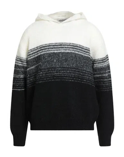 A Paper Kid Man Sweater Black Size L Polyacrylic, Polyamide, Superkid Mohair