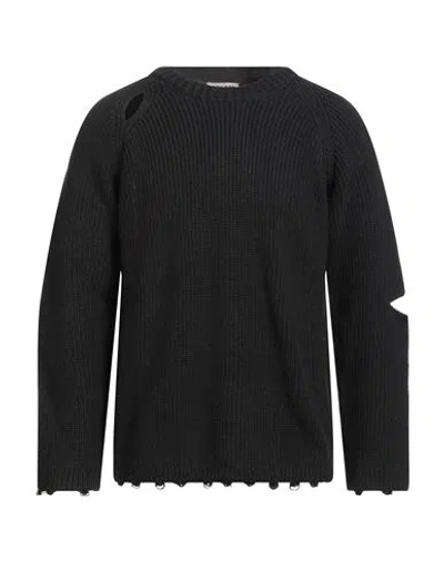 A Paper Kid Man Sweater Black Size Xl Organic Cotton, Merino Wool