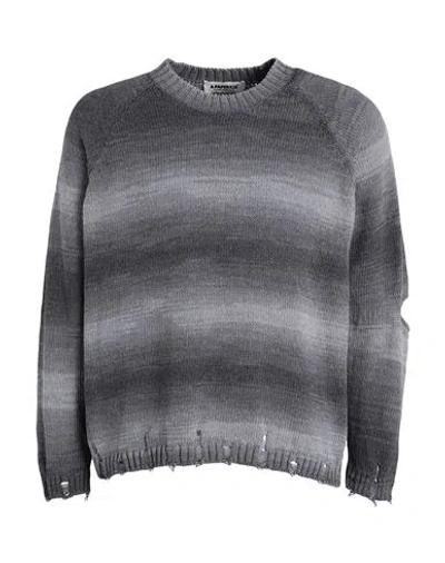 A PAPER KID A PAPER KID MAN SWEATER LEAD SIZE L RECYCLED COTTON, POLYESTER