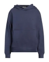 A Paper Kid Logo-plaque Cotton Hoodie In Blue