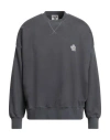 A Paper Kid Man Sweatshirt Charcoal Size L Cotton In Gray