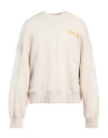 A Paper Kid Man Sweatshirt Beige Size Xl Cotton In White