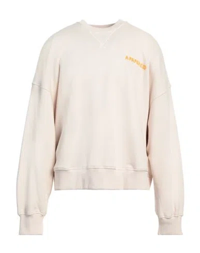 A PAPER KID A PAPER KID MAN SWEATSHIRT CREAM SIZE M COTTON