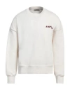 A Paper Kid Classic Cotton Sweater With Bold Graphic Print And Relaxed Fit In White