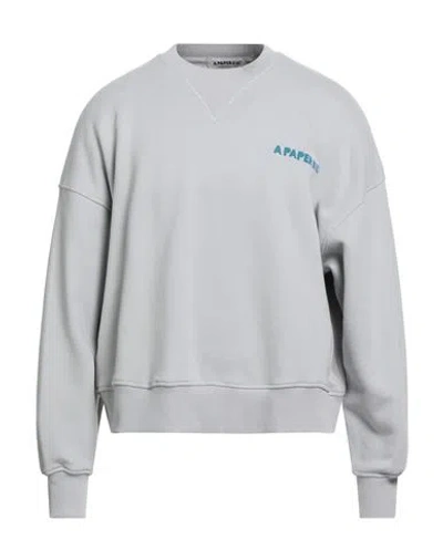 A Paper Kid Man Sweatshirt Light Grey Size M Cotton In Gray