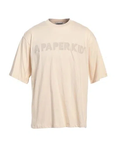 A Paper Kid Man T-shirt Beige Size L Cotton