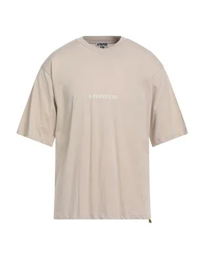 A Paper Kid Man T-shirt Beige Size M Cotton