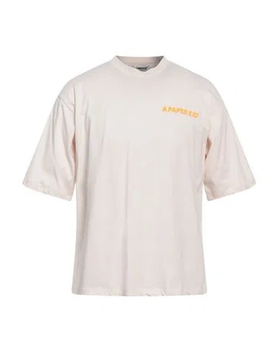 A Paper Kid Man T-shirt Beige Size Xl Cotton