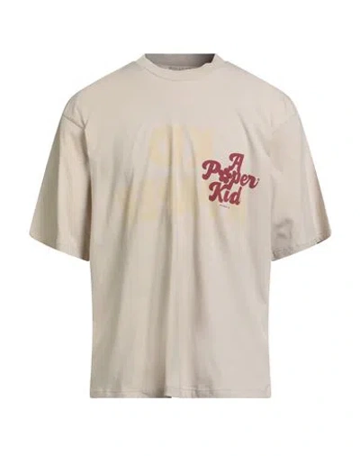 A Paper Kid Man T-shirt Beige Size Xl Cotton In Nude