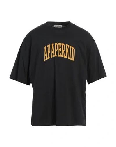 A Paper Kid Man T-shirt Black Size Xl Cotton