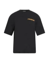 A Paper Kid Cotton Crewneck Sweatshirt In Black