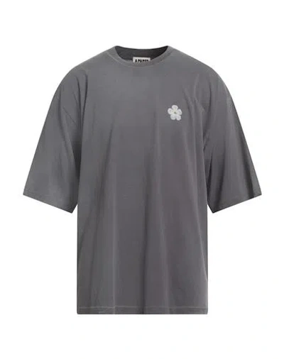 A Paper Kid Man T-shirt Charcoal Size M Cotton In Gray