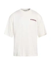 A Paper Kid Man T-shirt Cream Size Xl Cotton In White