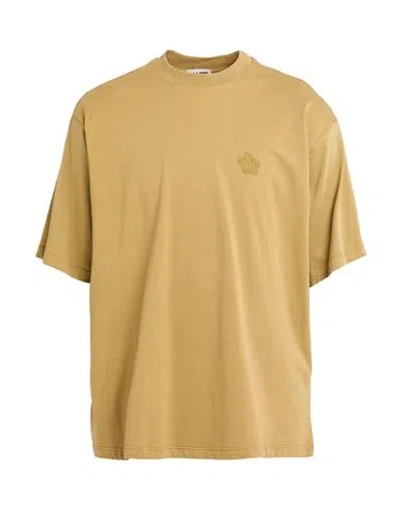 A Paper Kid Man T-shirt Khaki Size M Cotton In Yellow