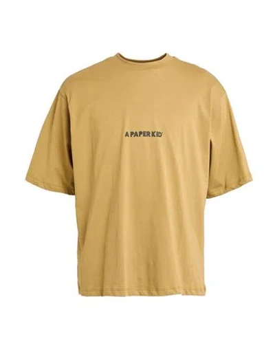 A Paper Kid Man T-shirt Khaki Size S Cotton In Brown