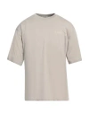A Paper Kid Logo-print Drop-shoulder T-shirt In Grey