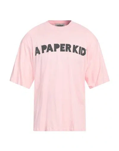 A Paper Kid Man T-shirt Pink Size Xl Cotton