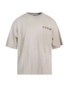 A Paper Kid Man T-shirt Taupe Size Xl Cotton In Grey