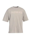 A Paper Kid Man T-shirt Taupe Size Xl Cotton In Grey