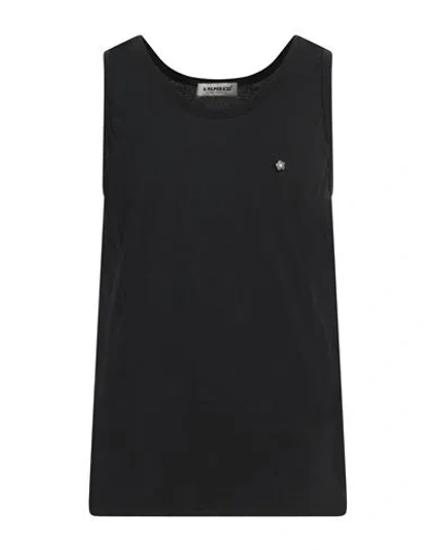 A Paper Kid Man Tank Top Black Size Xl Cotton