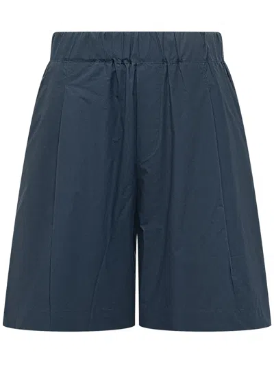 A Paper Kid Navy Blue Solid Shorts