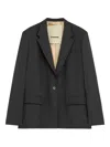 A Paper Kid Notched Lapel Pocket Jacket In Black