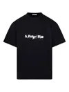 A Paper Kid Paint-splatter Logo T-shirt In Black