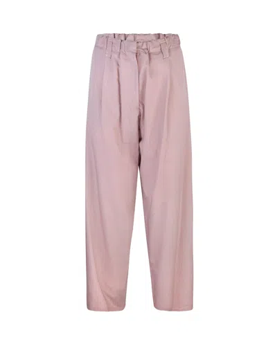 A Paper Kid Pantalone In Misto Viscosa Rosa In 295